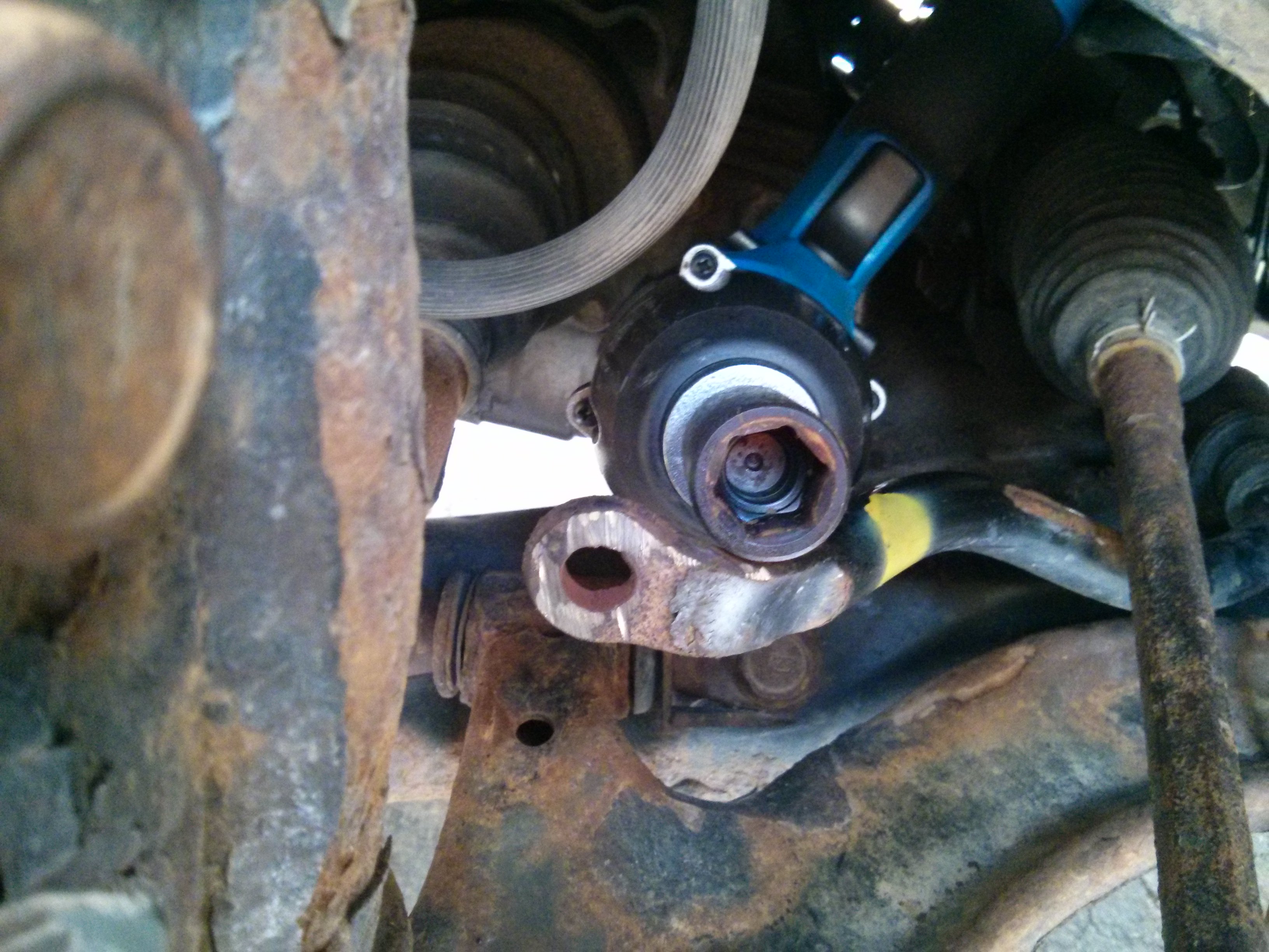 Bolt removed with impact